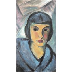 Schönberger Armand (Galgóc, 1885 - Budapest, 1974) N?i portré, 1926…