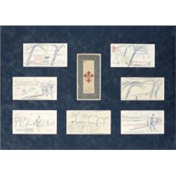 Vaszary János (Kaposvár, 1867 - Budapest, 1939) Rapalloi vázlatok, 7db, 1934…