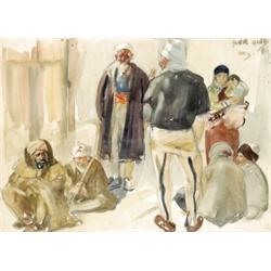 Vaszary János (Kaposvár, 1867 - Budapest, 1939) Ipeki emberek, 1916…