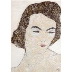 Mattis - Teutsch János (Brassó, 1884 - Brassó, 1960) N?i portré…