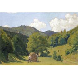 Barkász Lajos (Hódmez?vásárhely, 1884 - Budapest, 1960) Szénagy?jt?k, 1923…