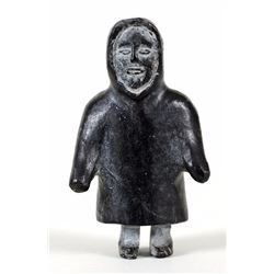 Inuit Carving of Unuk Man by Mona Tiktalik (B. 1936) 3 1/4" H.  Good Condition