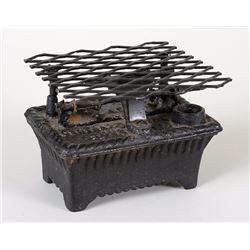 Small Iron Oil Stove Found in the Arctic, Made by Central Oil Gas Company - Gardner, Mass. 5 1/4" L.