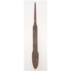 Caribou Spear Made From an Old File Collected in the 1940's Great Slave Lake 11 5/8" L.  1 1/4" W.  