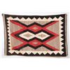 Image 1 : Navajo Rug with Geometric Design 37"x 59"  Good Condition with Minor Stain