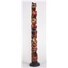 Image 1 : Tlingit Totem Carved with Four Figures Attributed to James Rudolph ca. 1920's 19" H. 3" W.  Fine Con