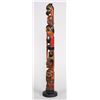Image 3 : Tlingit Totem Carved with Four Figures Attributed to James Rudolph ca. 1920's 19" H. 3" W.  Fine Con