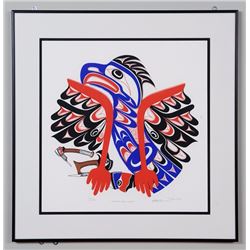 Art Thompson Serigraph "Thlop-Kee-Tupp" 131/150  22"x 22 1/2"  Good Condition