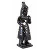 Image 1 : Early Haida Argillite Shaman Figure 9" H. 2 3/8" W. Good Condition with Repair To Base and Feet