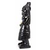Image 2 : Early Haida Argillite Shaman Figure 9" H. 2 3/8" W. Good Condition with Repair To Base and Feet