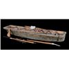 Image 2 : Inuit Model Umiak with Paddles, Harpoons and Canada Eskimo Art Tag - Artist: NN - George River 37" L