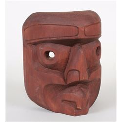 Henry Hunt Wren Mask Carved in 1953 For RCMP Constable Robert Montgomery - Signed and Identified 7 5