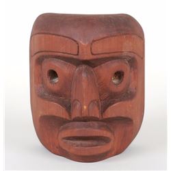 Henry Hunt Portrait Mask Carved in 1953 For RCMP Constable Robert Montgomery - Signed and Identified