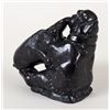 Image 2 : Inuit Carving of Inuk Blowing Up a Float - Signed in Syllabic Charlie Inukpuk 4 1/2" H. 4 1/2" W.  G