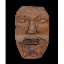 Coast Salish Mask Carved by Alex Julian ca. 1950's - Unsigned 11 1/2" H. 7" W.  Good Condition
