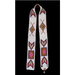 Beaded Belt with Geometric Design, Hand Sewn and Made by Metis in Saskatchewan, Purchased at Loon La