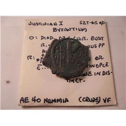 527-565 A.D. JUSTINIAN I ANCIENT COIN