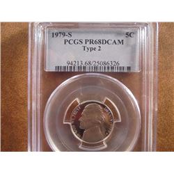 1979-S TYPE 2 JEFFERSON NICKEL PCGS PR68 DCAM