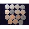 Image 1 : 15 ASSORTED GREAT BRITAIN LARGE PENNIES DATE RANGE 1902-1963