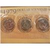 Image 2 : 1979  P/D/S SBA DOLLAR SOUVENIR SET ORIGINAL US MINT PACKAGING