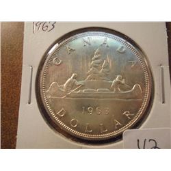 1963 CANADA SILVER DOLLAR