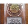 Image 1 : 2007-D WASHINGTON DOLLAR PCGS MS66 1ST DAY ISSUE