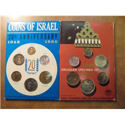 1968 & 1969 ISRAEL JERUSALEM SPECIMEN SETS ORIGINAL MINT PACKAGING