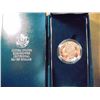 Image 1 : 1990-P EISENHOWER CENTENNIAL PF SILVER DOLLAR ORIGINAL US MINT PACKAGING