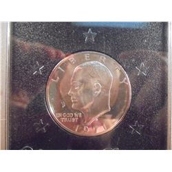 1971-S IKE SILVER DOLLAR PROOF (BROWN PACK) NO BOX