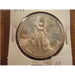 1984 MEXICO SILVER 1 OZ. LIBERTAD UNC