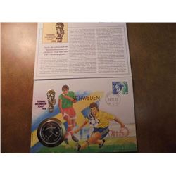 1994 SAO TOME PRINCIPE 1000 DOBRAS WORLD CUP COIN PROOF