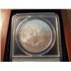 Image 2 : 2010 AMERICAN SILVER EAGLE ANACS MS70 1ST DAY ISSUE IN NICE WOODEN CASE