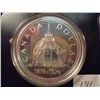 Image 1 : 1976 CANADA PARLIMENT PROOF SILVER DOLLAR .3750 OZ. ASW