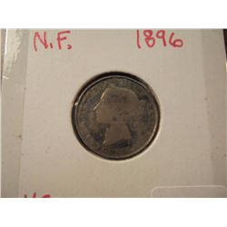 1896 NEWFOUNDLAND SILVER 10 CENTS