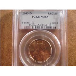 2003-D SACAGAWEA DOLLAR PCGS MS65