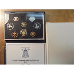 1986 UNITED KINGDOM PROOF SET ORIGINAL ROYAL MINT PACKAGING