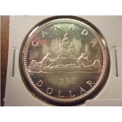 1965 CANADA SILVER DOLLAR UNC