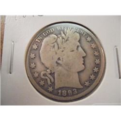 1893 BARBER HALF DOLLAR