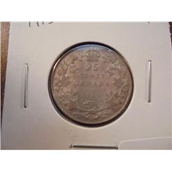 1915 CANADA SILVER QUARTER KEY DATE
