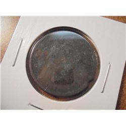 1841 US LARGE CENT RIM NICK