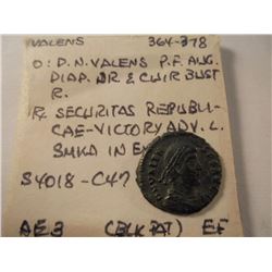 364-378 VALENS ANCIENT COIN EXTRA FINE