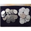 Image 1 : 17 SILVER QUARTERS & 30 35% SILVER JEFFERSON WAR NICKELS