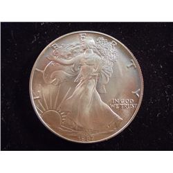 1987  AMERICAN SILVER EAGLE UNC