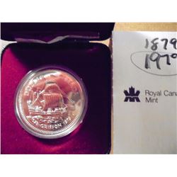 1979 CANADA GRIFFON PF SILVER DOLLAR .3750 OZ. ASW, ORIGINAL ROYAL CANADIAN MINT PACKAGING