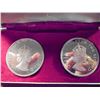 Image 2 : 1966 JERSEY 2 COIN PROOF CROWN SET ORIGINAL MINT PACKAGING