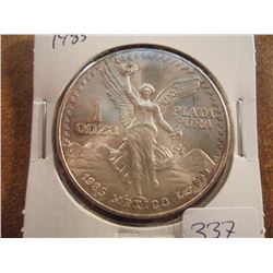 1985 MEXICO SILVER 1 OZ. LIBERTAD UNC