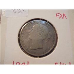 1881 NEWFOUNDLAND SILVER 20 CENTS