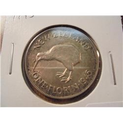 1945 NEW ZEALAND SILVER FLORIN