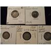 Image 1 : 1911,17,22,34 & 40 GREAT BRITAIN SILVER 3 PENCE