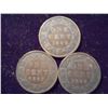 Image 1 : 1892,1893 & 1900 CANADA LARGE CENTS